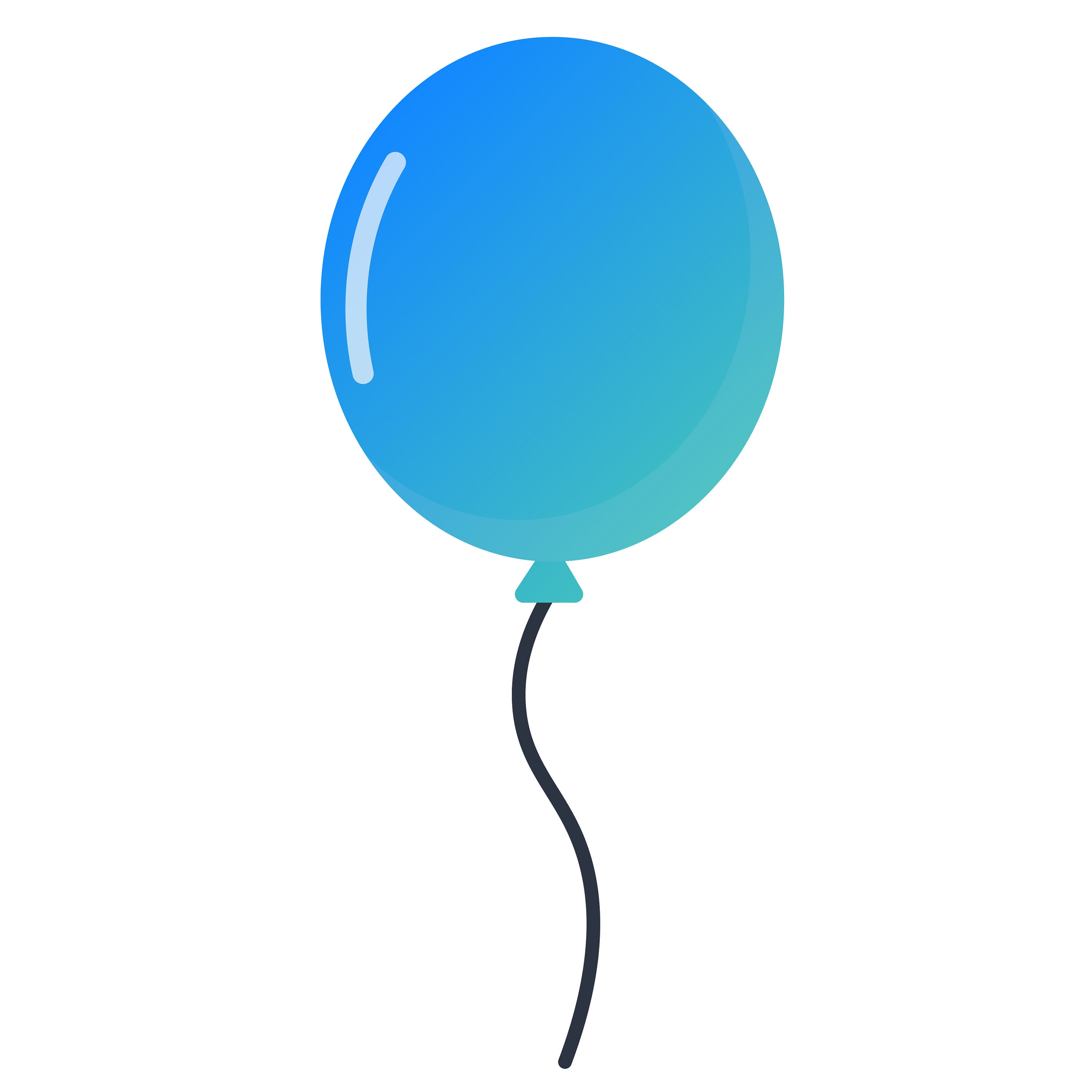 Balloon Clipart Colorful Printable Balloon Icons for | Etsy
