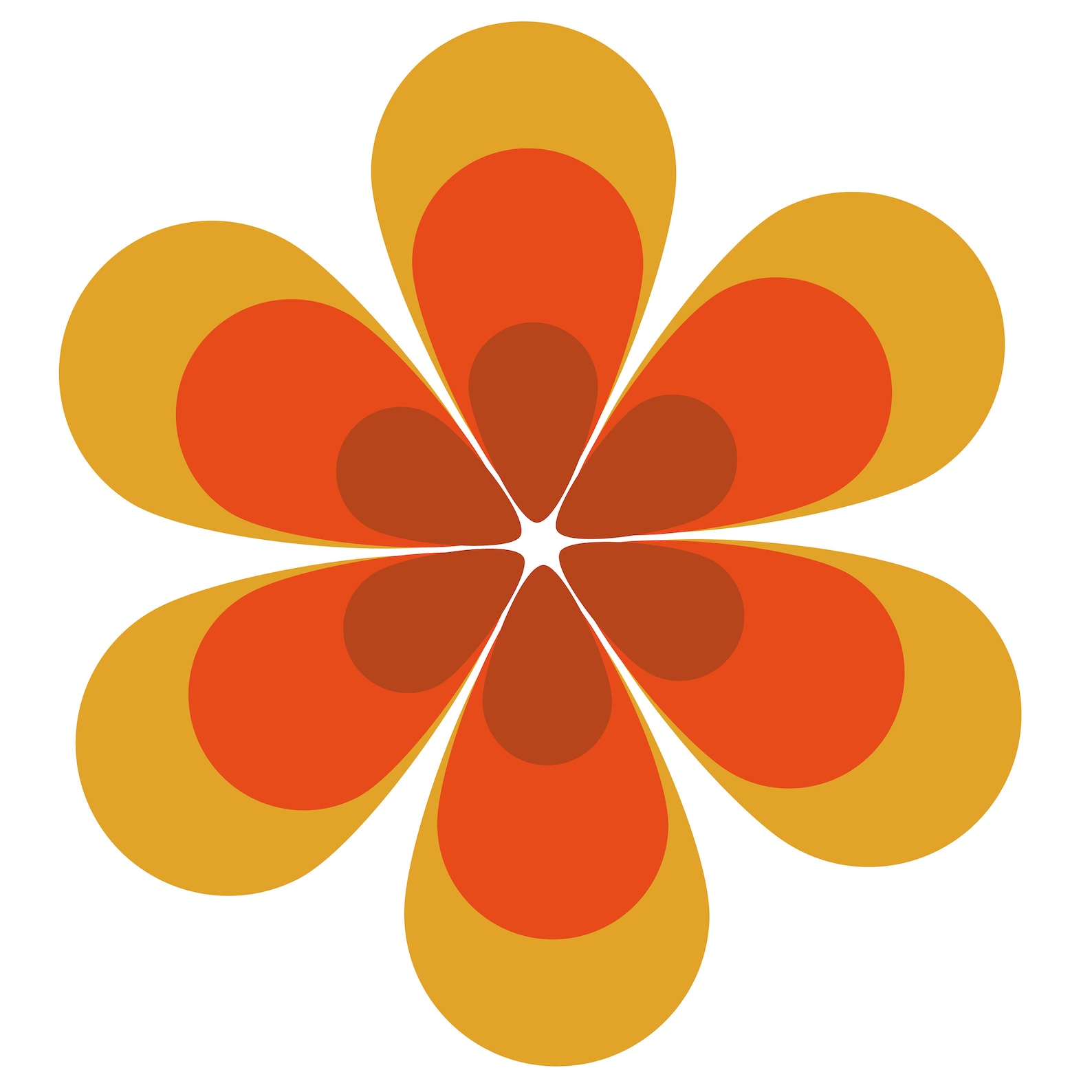 70s Retro Clipart Bundle: Flower Power Digital Design Elements (PNG ...