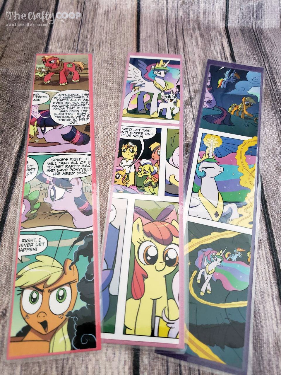 My Little Pony Comic Book Upcycled Bookmarks Book - Etsy UK