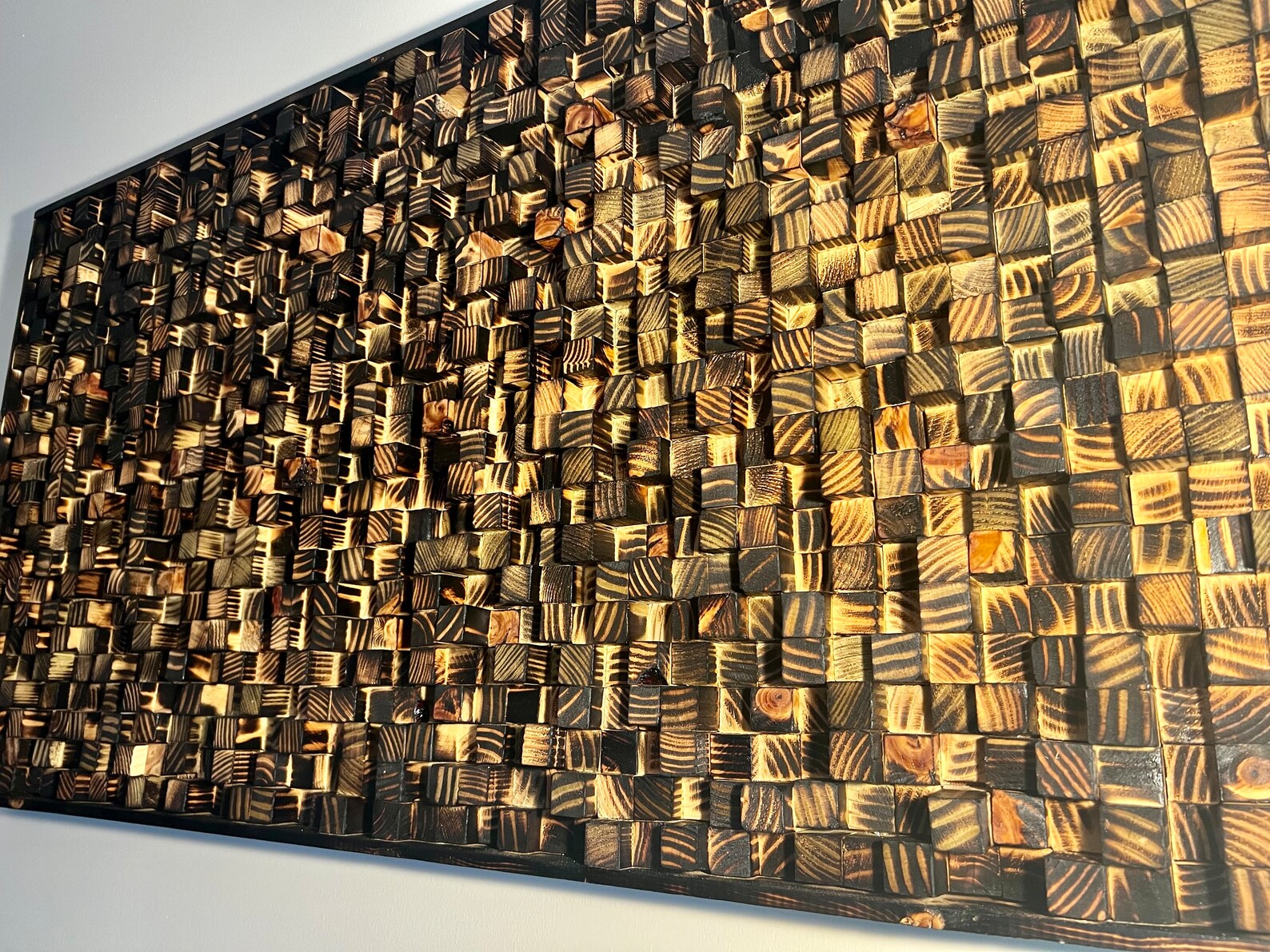 Shou Sugi Ban Wall Art Etsy