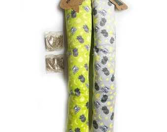 Catnip Kicker Toy: 15" Black Cat Design, Refillable