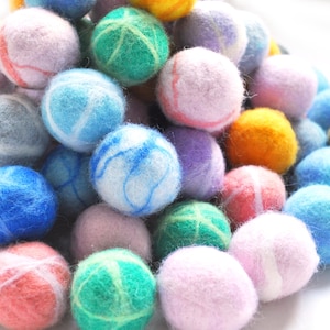 Personalized Wool Cat Toy Ball with Bell: Handmade Felt Catnip Toy
