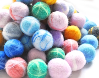 Personalized Wool Cat Toy Ball with Bell: Handmade Felt Catnip Toy