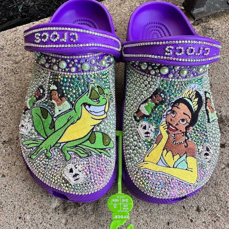 Princess and the Frog Crocs - Etsy