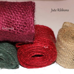 Rubans ! Rubans de jute ! Rubans de jute ! Emballage cadeau ! Rubans maillés ! image 2