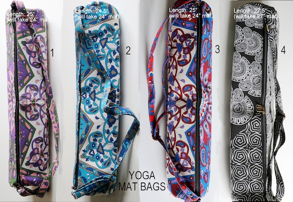 Indian Handmade Jute Elephant Embroidered Yoga Mat Bag Handmade Adjustable Strap 