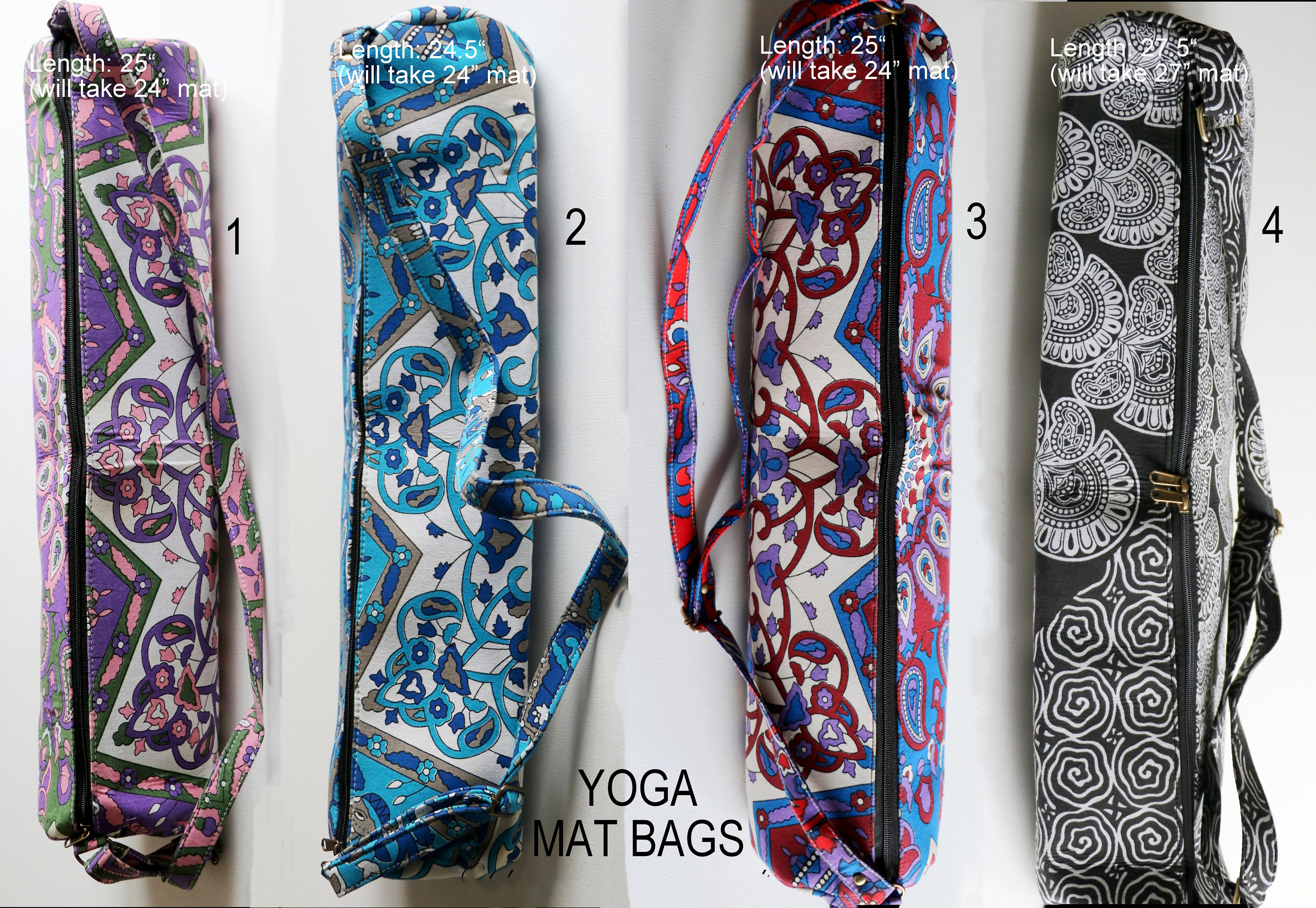 Yoga Mat Bags Exercise Mat Bags Handmade Yoga Bags Cotton Bags With Firm  Lining Adjustable Straps Gym Bags -  Canada