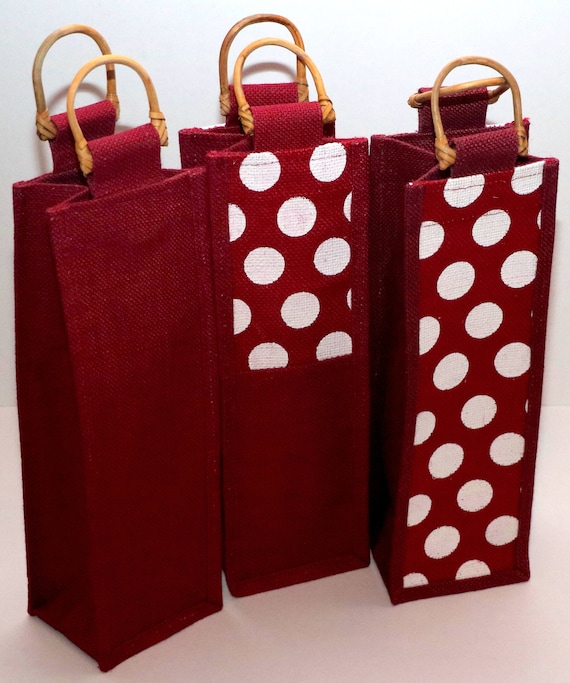 jute wine bottle bags