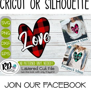 Love svg, Plaid Svg, Heart Svg, Valentines Svg, Cricut, Cut File, Layered, Download, SVG, Plaid Heart Svg, Trendy Svg, Buffalo Plaid Svg