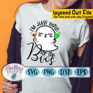 ブーイング SVG、ブーイング SVG、酒 SVG、ハロウィーン SVG、クリカット、カット ファイル、レイヤー、飲酒 SVG、秋 SVG、ゴースト SVG、ワイン SVG、SVG