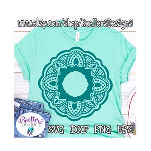Mandala SVG, Zentangle SVG, Mandala Flower SVG, Mandala, Mother's Day Svg, Cricut Cut File, Cricut, Silhouette,  Mandala Pattern, Svg, Dxf