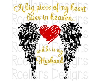 Free Free 323 Husband In Heaven Svg SVG PNG EPS DXF File