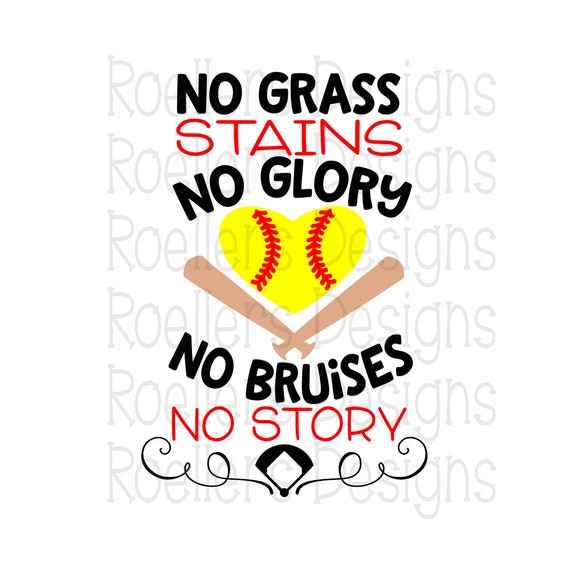 Download No Grass Stains No Glory No Bruises No Story Svg Dxf Etsy
