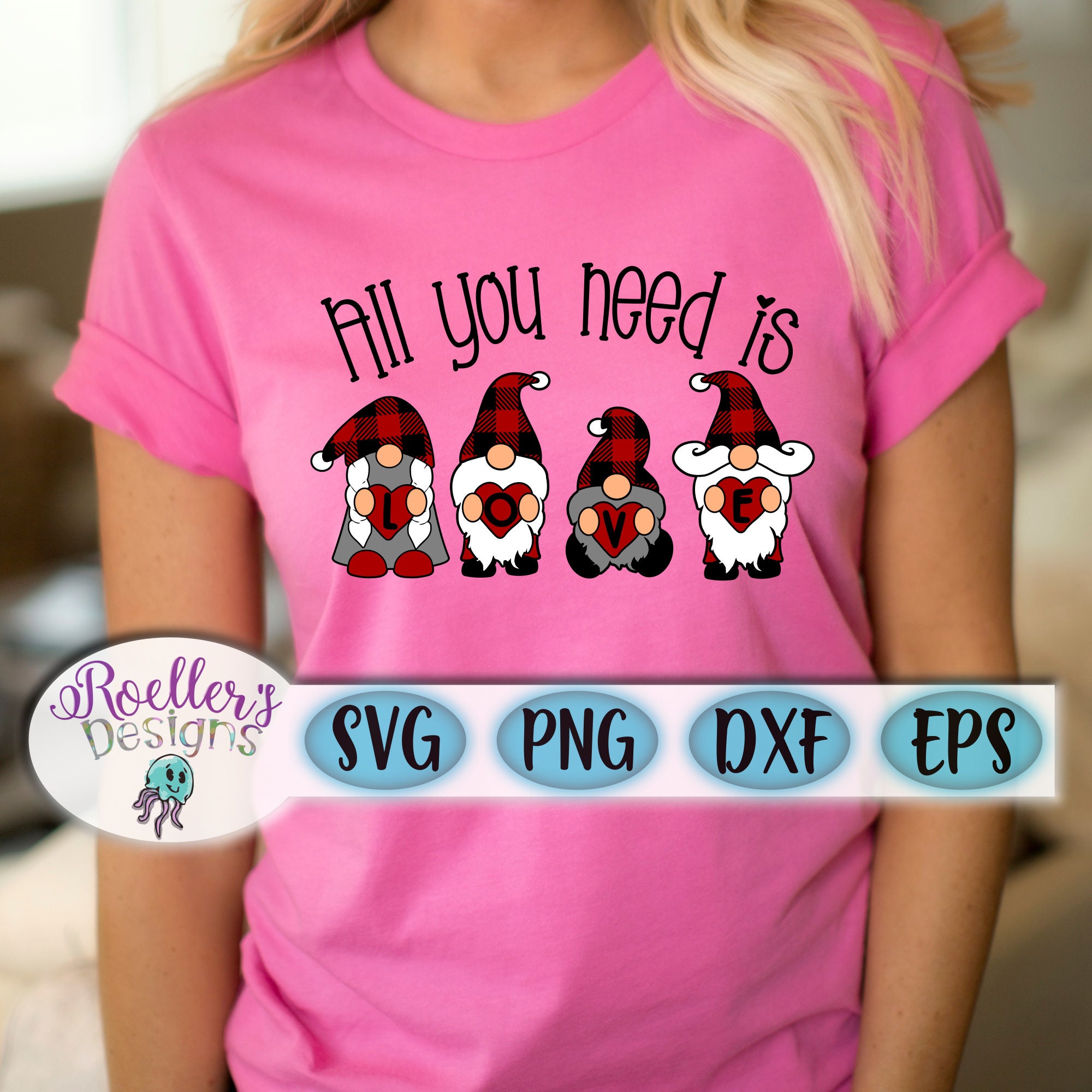 Download Gnome Svg Layered Valentine Gnome Valentine's Day | Etsy