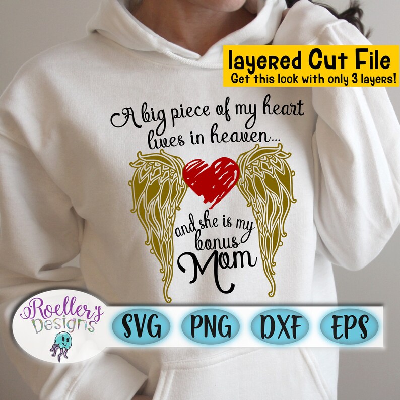 Download Heaven Svg Mom Svg Angel Wings Svg Memorial Svg Memory | Etsy