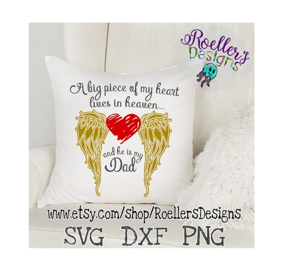 Download Download Dad In Heaven Svg for Cricut, Silhouette, Brother ...