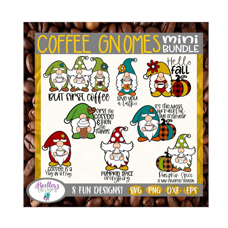 Download Coffee Svg Gnome Svg Bundle Pumpkin Spice Svg Gnomies Svg ...