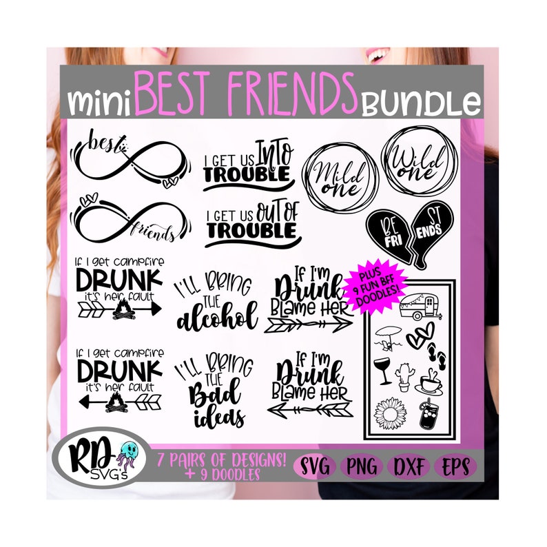 Free Free 71 Best Friends Svg Bundle SVG PNG EPS DXF File
