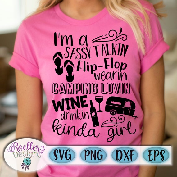 Wine And Flip Flops Drinking Woman T-Shirt Wine And Flip Flops Drinking Woman T-Shirt