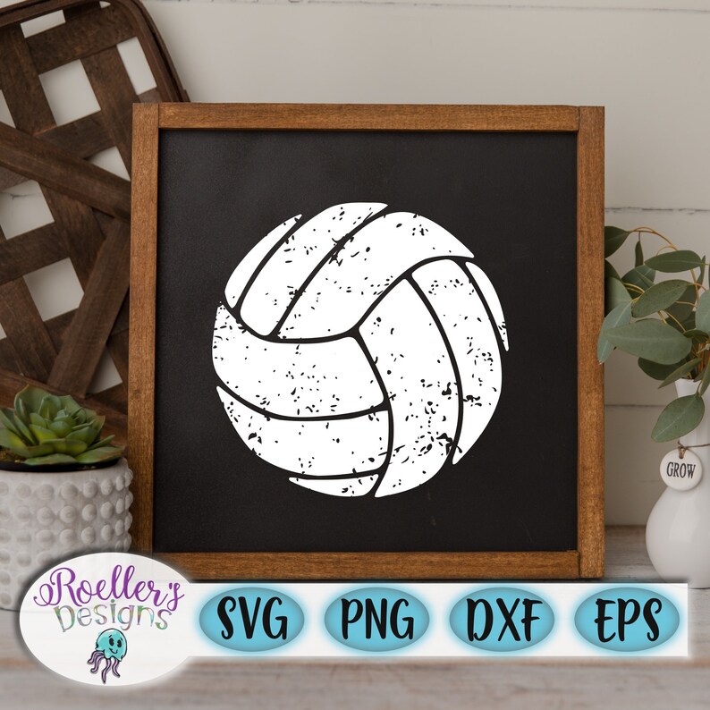 Volleyball Svg Volleyball Png Distressed Svg Team Svg Etsy