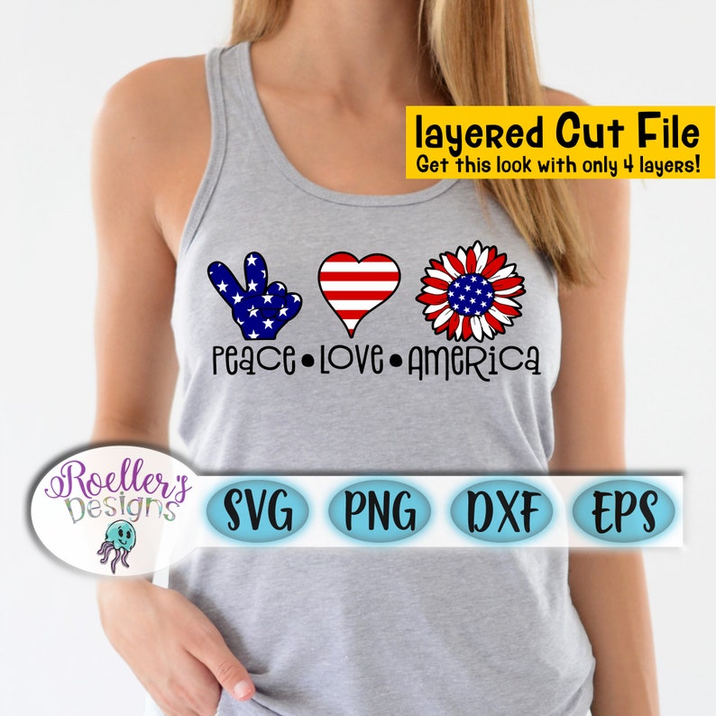 Free Free 179 Peace Love America Sunflower Svg SVG PNG EPS DXF File