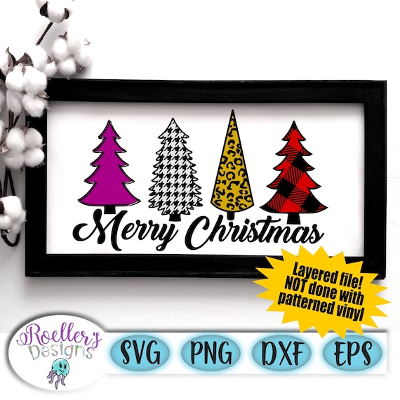 Download Christmas Svg Layered Tree Svg Buffalo Plaid Svg Hounds Etsy