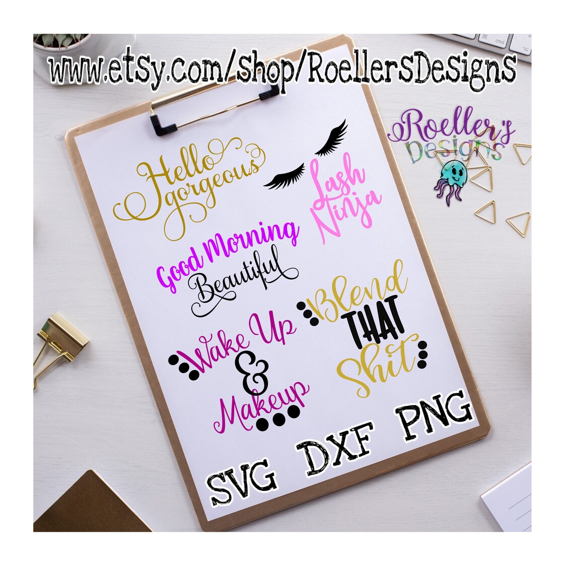 Makeup Brush Holder SVG Makeup SVG Blend That Shit Hello Etsy