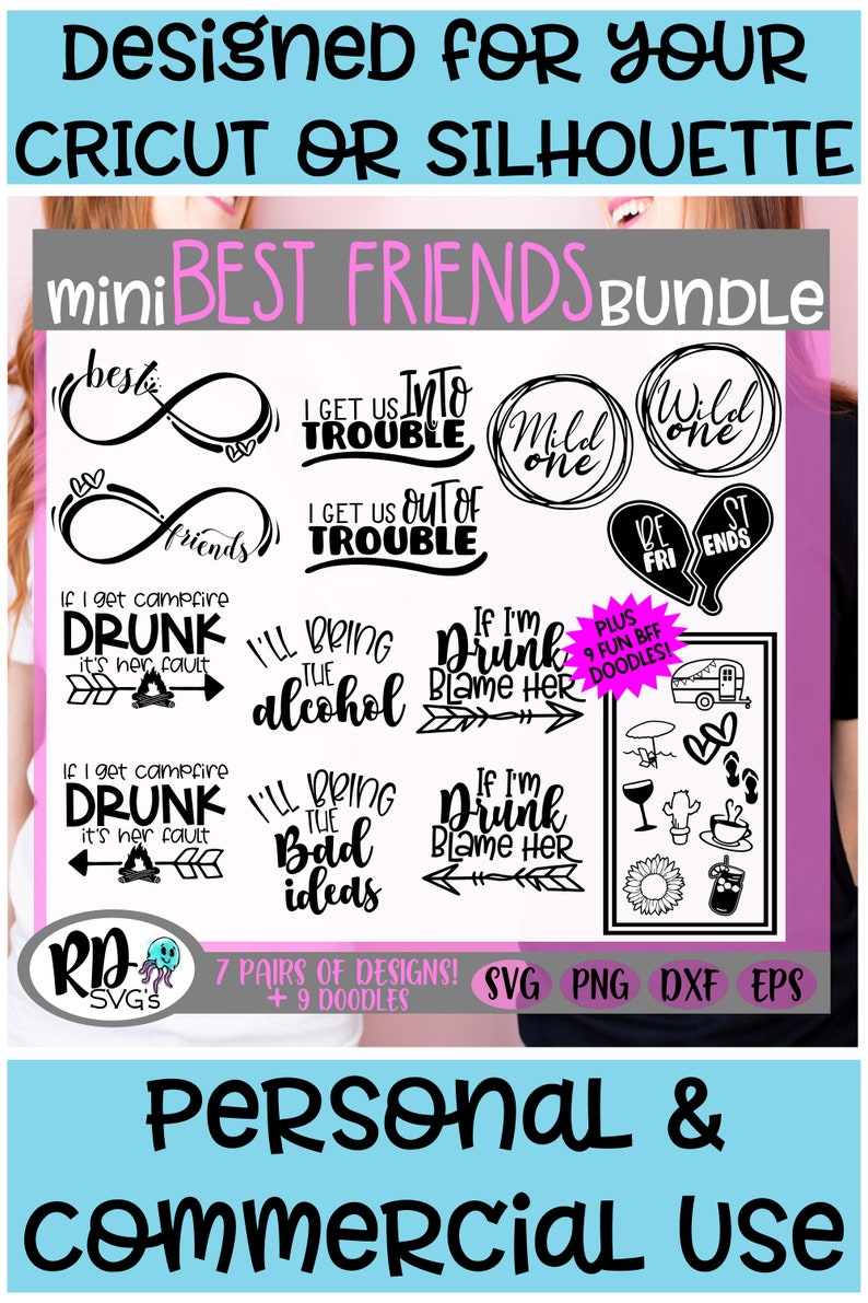 Download Best Friend Bundle Svg Best Friend SVG Matching svg Bestie ...