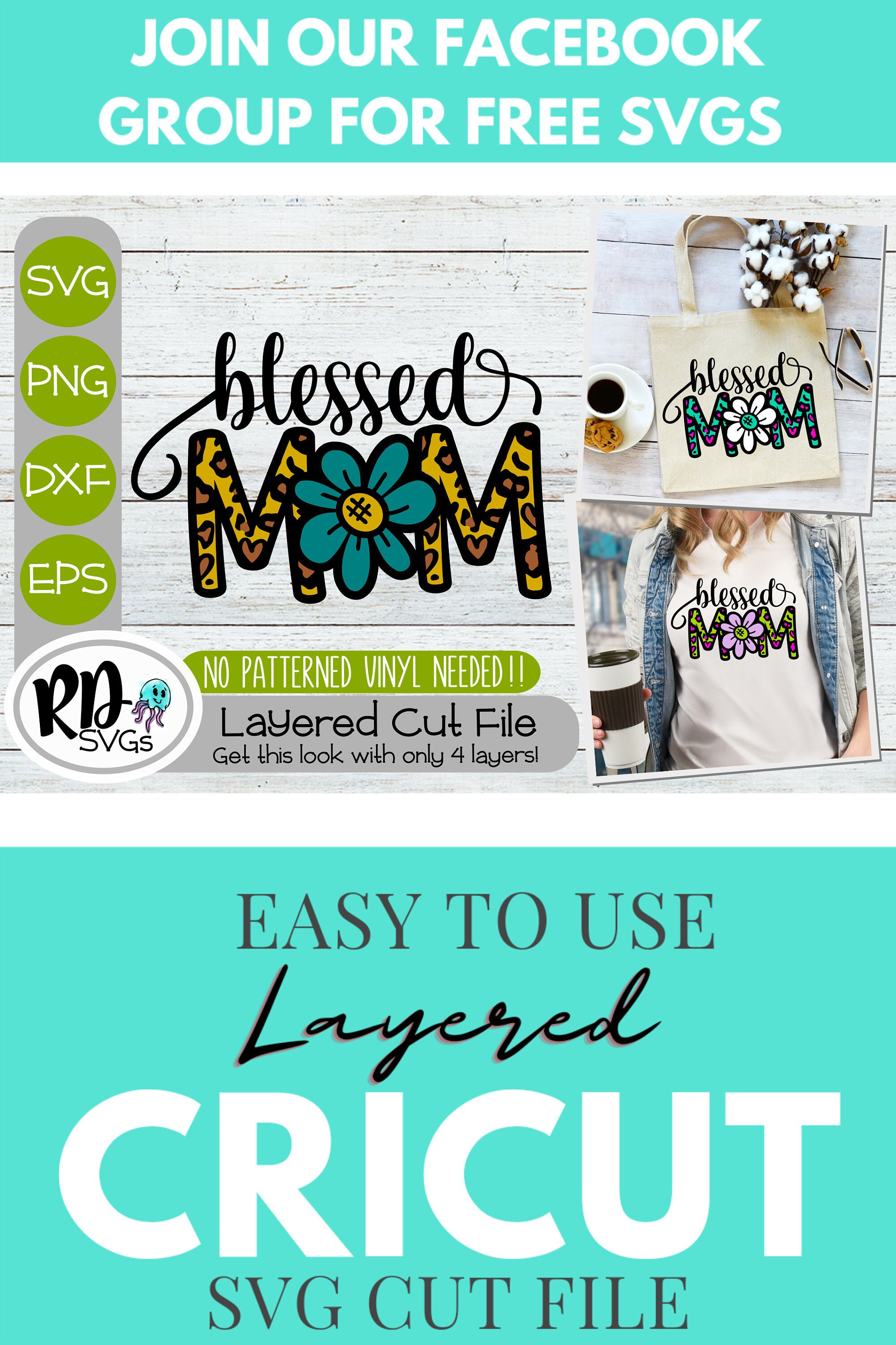 Download Mothers Day Svg Mom Svg Cheetah Svg Leopard Svg Flower | Etsy