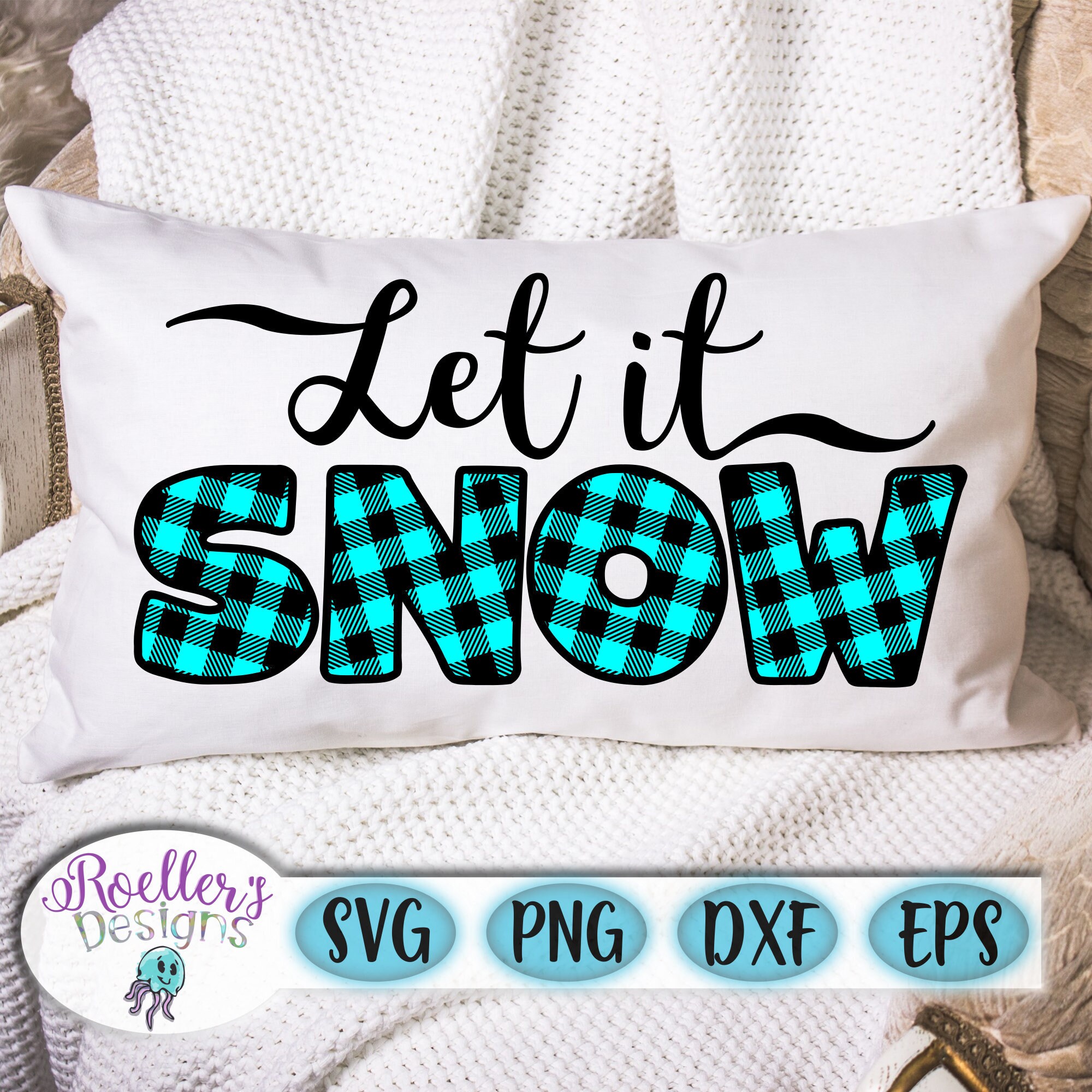 Download Let It Snow Svg Layered Christmas Svg Plaid Svg Buffalo Etsy