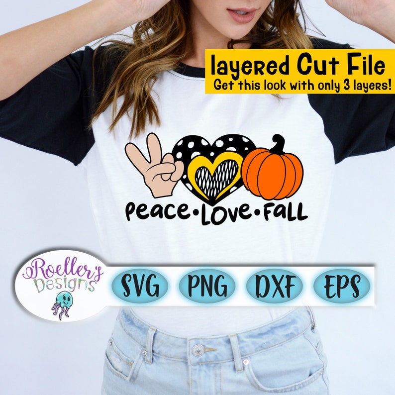 Download Peace Love Svg Peace Svg Love Svg Fall Svg Autumn Svg | Etsy