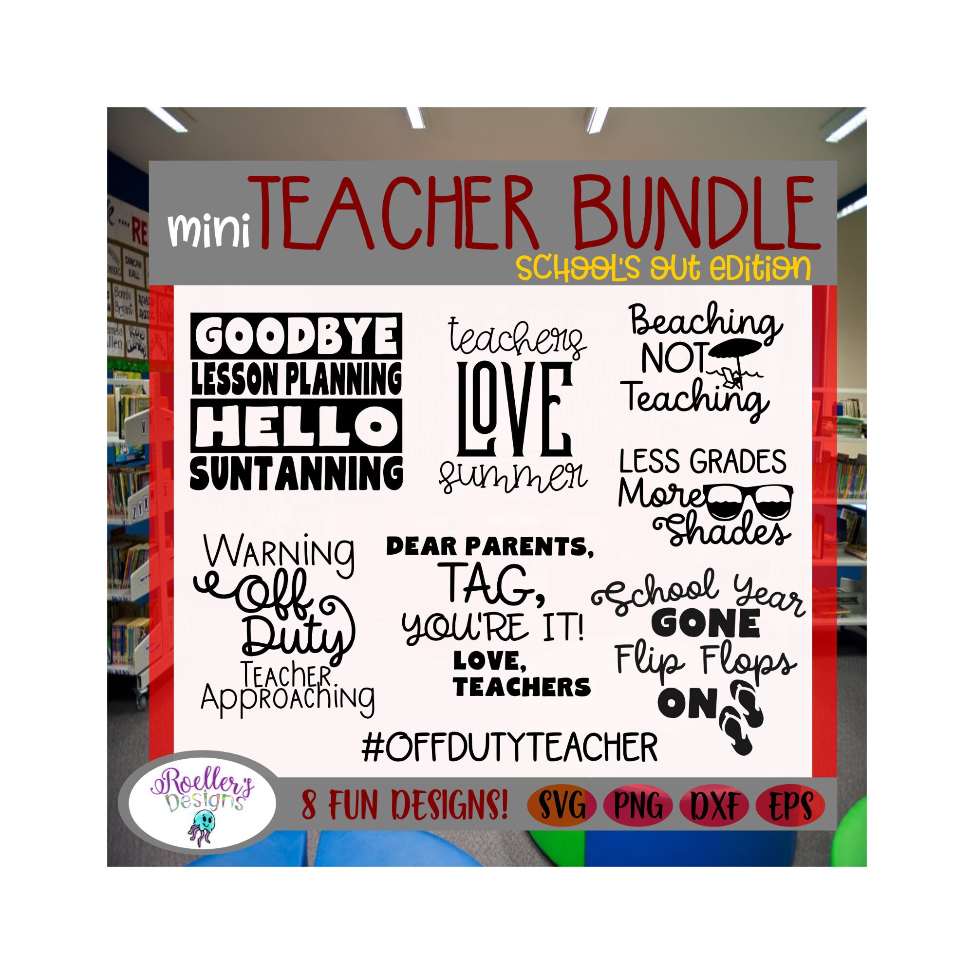 Download Teacher Bundle Svg Summer Vacation Svg Shirt Svg End Of Etsy