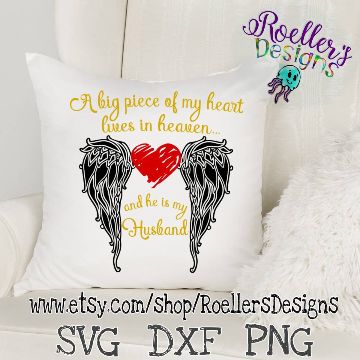 Download A Big Piece of my heart lives in heaven Husband in Heaven ...