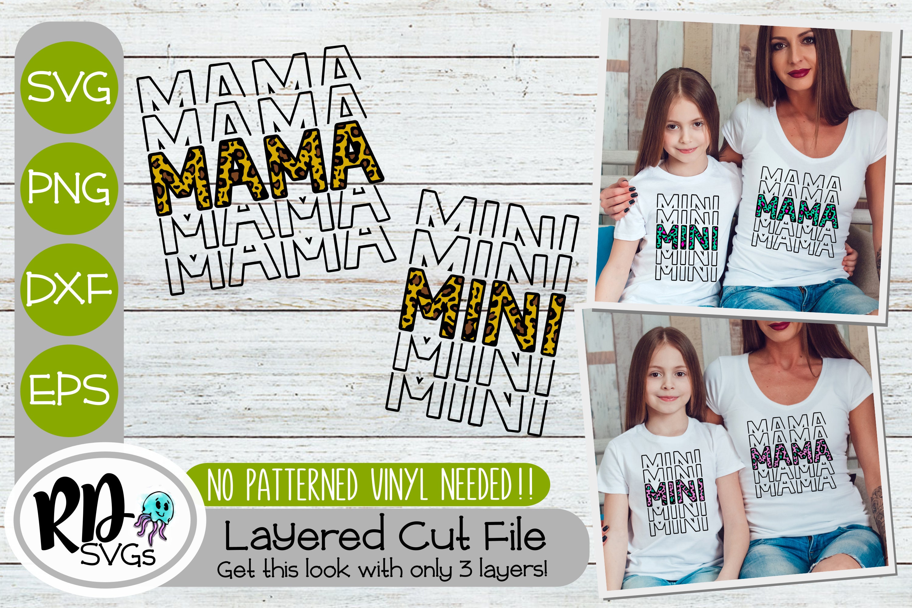 Mama Svg Mini Svg Matching Svg Mama Mini Svg Mom Shirt | Etsy