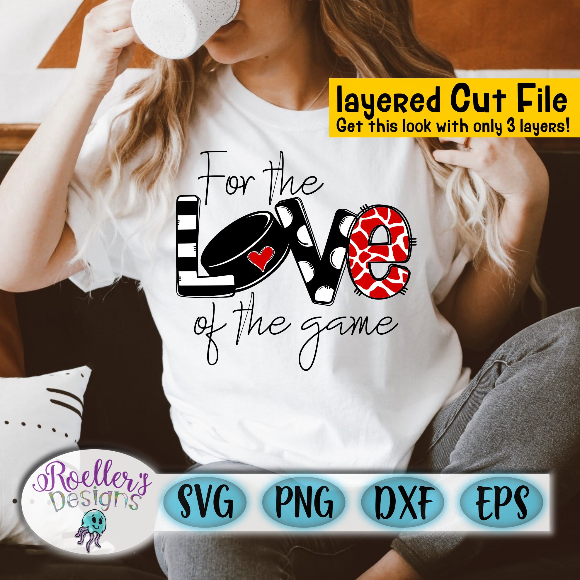 Download Hockey Svg Hockey Mom Svg For The Love Of The Game Svg Love Etsy