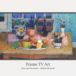 Samsung Frame TV Art / Classico dipinto Still Life / Cornice per TV / Arte a olio / Download digitale