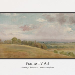 Samsung Frame TV Art | Vintage Landscape Painting