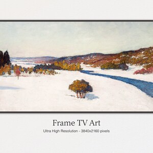 Samsung Frame TV | Winter Landscape Painting | Frame for TV | Digital Download