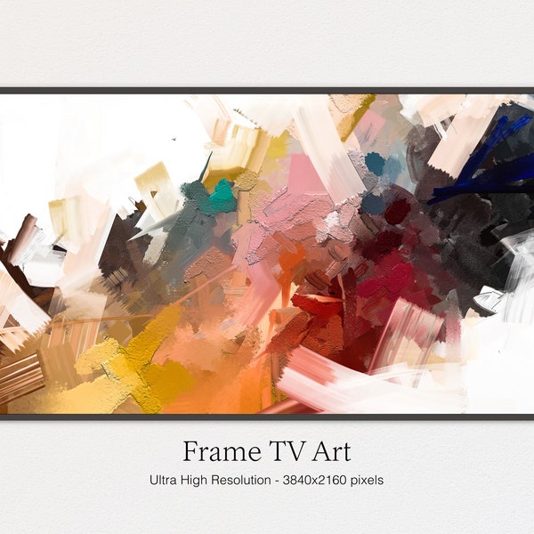 Art abstrait pour téléviseur avec cadre Samsung, Arrière-plan moderne, Art abstrait, Art moderne 4K, Art abstrait pour télévision