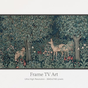 Samsung Frame TV Arte / Bosque Pintura Arte / Descarga Digital Instantánea