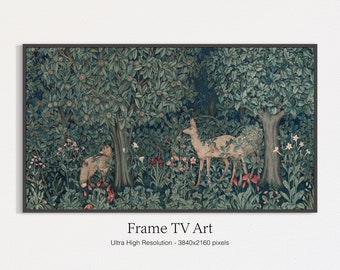 Samsung Frame TV Art | Forest Painting Art | Instant Digital Download