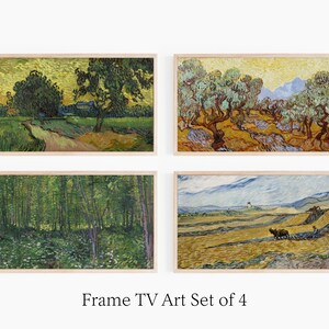 Samsung Frame TV アート | 4 枚セット | ゴッホ | Samsung TV アート | デジタル ダウンロード | Samsung Frame TV 用アート