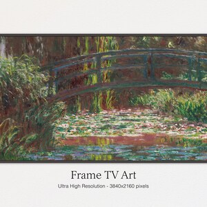 Samsung Frame TV Art | Vintage Pond Painting | Frame for TV | Oil Art | Digital Download