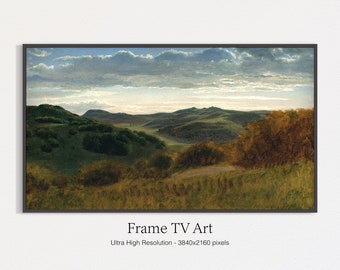 Samsung Rahmen TV Kunst | Stimmungsvolle Landschaftsmalerei | Natur Kunst | Sofortiger digitaler Download