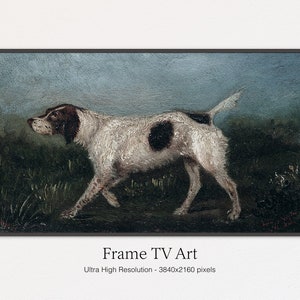 Samsung Frame TV Art | Vintage Dog Painting | Instant Digital Download