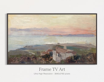 Vintage Landscape Painting, Samsung Frame TV Art (Digital Download)