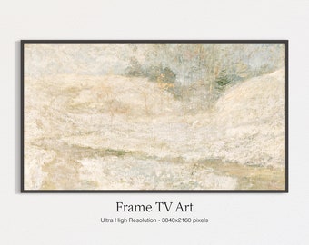 Samsung Frame TV-kunst | Minimalistisch stijllandschap | Moderne abstracte schilderkunst | Digitaal downloaden
