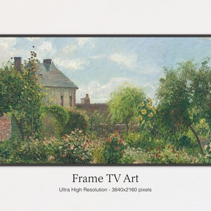 Samsung Frame TV Art, Printemps, Été, Paysage vintage, Peinture à l’huile Art pour TV, Frame tv Art, Téléchargement numérique