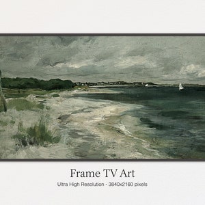 Samsung Frame TV Art | Vintage Landscape Oil Painting | Instant Digital Download
