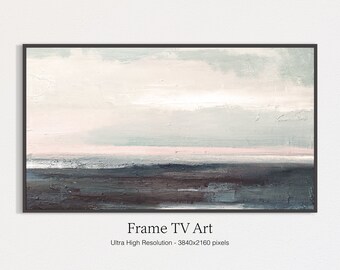 Samsung Frame TV Art Mer Nuages Peinture | Décor de ferme de campagne | TÉLÉVISION NUMÉRIQUE Télécharger